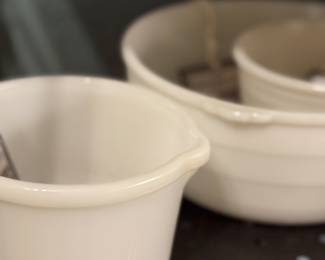 Milk Glass mixing Bowls