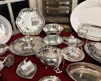 Sterling and plated pieces