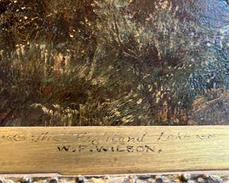 W. F. WILSON OIL PAINTING