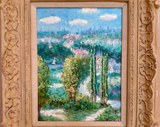 SOLD Impressionist art signed by John Clymer. 19.5x 24”.