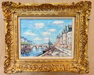 SOLD Impressionist art signed by John Clymer. 25.5x20”.