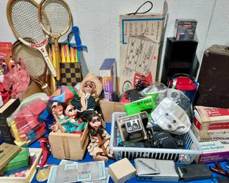 Old marionette puppets