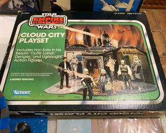 Vintage Cloud City playset, NEVER FOLDED, with box