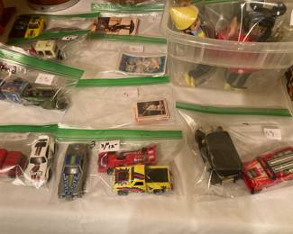vintage Hot Wheels, baseball cards, etc
