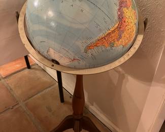 globe on stand