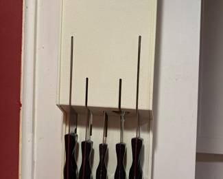 Cutco knives in display