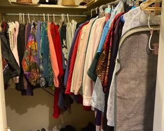 ladies' clothing, hats, shoes