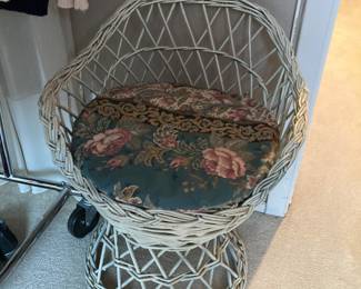 wicker stool