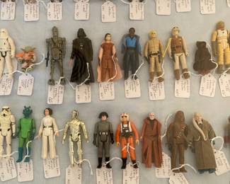 Star Wars action figures and accessories