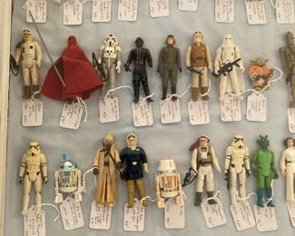 Star Wars action figures and accessories