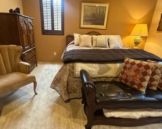 King Size Bed and various furniture pieces