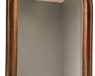 Gold Colored Arched Mirror