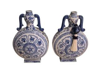 Set of Chinese Porcelain Moon Flasks