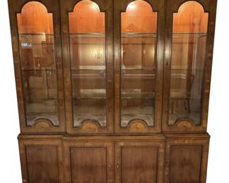 Vintage Henredon Lighted China Cabinet