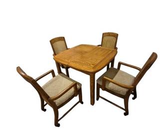 Oak Dining Set with 4 Chairs