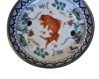 Porcelain Koi Plate