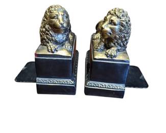 Set of Heavy Lion Bookends