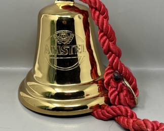 Lot 161 | Heavy Brass Amstel Ships Bell Beer Advertising
