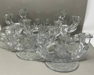 Lot 64 | Fostoria Baroque Double Candle Holders
