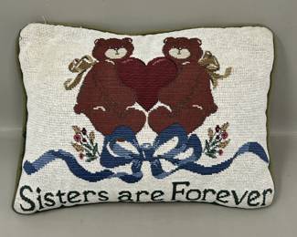 Lot 119 | Sisters are Forever Throw Pillow

