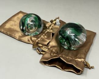 Lot 99 | (2) Artist Signed Art Glass Mouthblown
