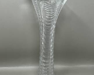 Lot 81 | EAPG Ribbed Swung Vase Glass Vase
