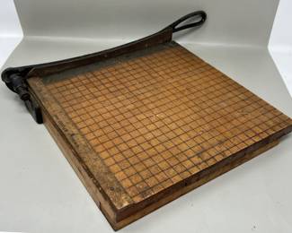 Lot 177 | Guillotine Paper Cutter Vintage Industrial Small

