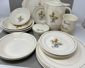 Lot 89 | Upico Ivory Antique Windmill Pattern China Set
