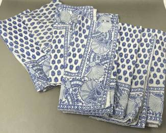 Lot 97 | (8) Block Printed Soft Cotton Napkins
