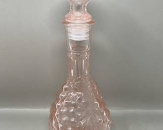 Lot 46 | Empoli Glass Pink Decanter with Stopper

