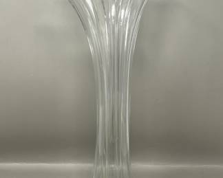 Lot 82 | Fluted Pressed Glass Swung Vase Glass Vase
