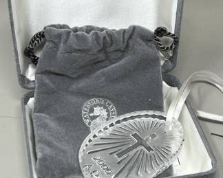 Lot 77 | 2000 Waterford Crystal Cross Religious Christmas
