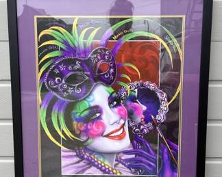Lot 17 | 2005 Andrea Mistretta Signed Mardi Gras Poster
