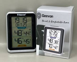 Lot 110 | Geevon Digital Indoor/Outdoor Thermometer
