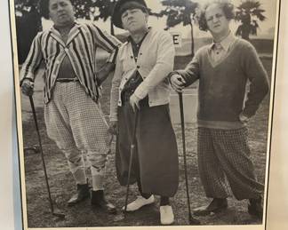 Lot 2 | 3 Stooges Mounted Vintage Poster Golf with Friends
