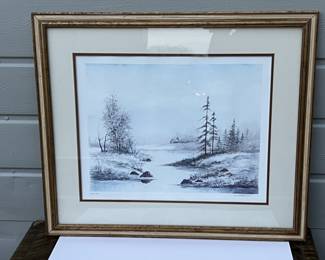 Lot 12 | H Parselle 26"x22.5" Pencil Signed Lithograph Pr
