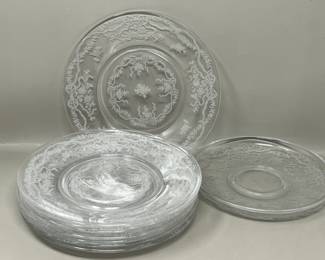 Lot 66 | Vintage Fostoria Romance Luncheon Plates

