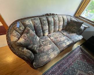 Lot 147 | Duncan Phyfe Style Sofa w Newer Foam Upholstry
