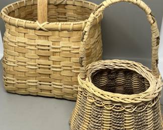 Lot 122 | Handmade Foraging Baskets Basket Duo
