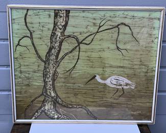 Lot 14 | 1970s Heron Batik Original Art 31"x24"
