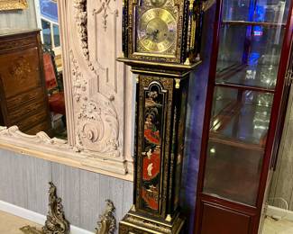Chinoiserie tall case clock
73.5” tall
$250