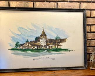 Original architectural rendition of the Château, Louise West Dundee, Illinois