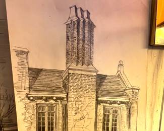 Original architectural, drawing