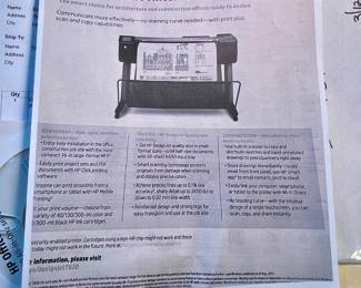 HP Design Jet T830 36-in Multifunction Printer - purchased in 2019 - can be pre-sold - $1390. SN- CN8BK7M07T
