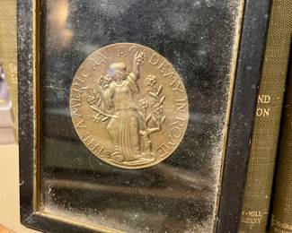 "The American Academy In Rome award medallion - designed by Harry Poole Camden