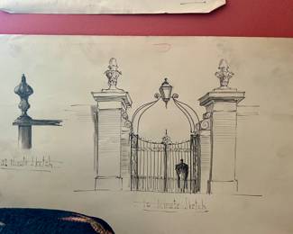 Original architectural, drawing