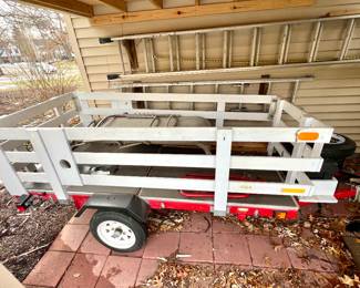 Trailer 10' X 5' - sides come off and can be folded in half for easy storage