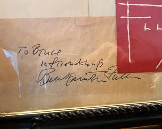Autographed photo/note by Frank Lloyd Wright
