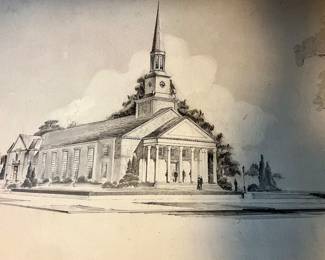 Original architectural, drawing