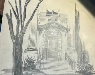 Original architectural, drawing